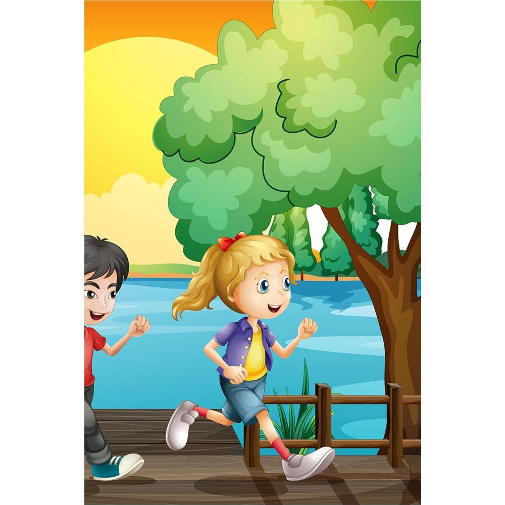 ArtzFolio Kids Running At The Port Unframed Paper Poster-Paper Posters Unframed-AZART20518347POS_UN_L-Image Code 5002472 Vishnu Image Folio Pvt Ltd, IC 5002472, ArtzFolio, Paper Posters Unframed, Kids, Digital Art, running, at, the, port, unframed, paper, poster, wall, large, size, for, living, room, home, decoration, big, framed, decor, posters, pitaara, box, modern, art, with, frame, bedroom, amazonbasics, door, drawing, small, decorative, office, reception, multiple, friends, images, reprints, reprint, b