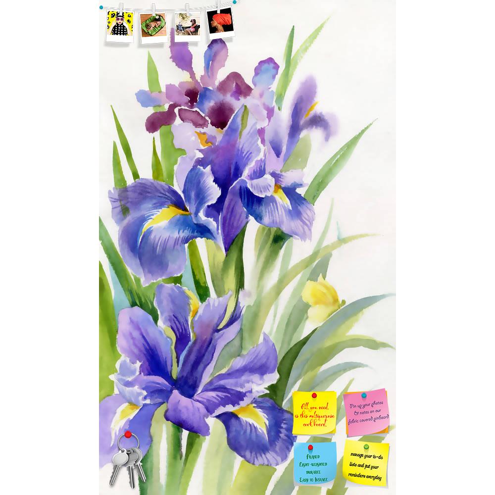 ArtzFolio Flower Collection Irises Printed Bulletin Board Notice Pin Board Soft Board | Frameless-Bulletin Boards Frameless-AZSAO20528023BLB_FL_L-Image Code 5002474 Vishnu Image Folio Pvt Ltd, IC 5002474, ArtzFolio, Bulletin Boards Frameless, Floral, Fine Art Reprint, flower, collection, irises, printed, bulletin, board, notice, pin, soft, frameless, watercolor, pin up board, push pin board, extra large cork board, big pin board, notice board, small bulletin board, cork board, wall notice board, giant cork 