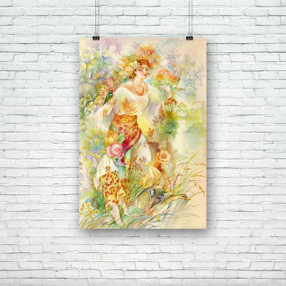 Young Woman In Ukrainian Costume Unframed Paper Poster-Paper Posters Unframed-POS_UN-IC 5002478 IC 5002478, Ancient, Art and Paintings, Countries, Digital, Digital Art, Drawing, Graphic, Historical, Illustrations, Landscapes, Medieval, Paintings, Patterns, Scenic, Signs, Signs and Symbols, Sketches, Space, Symbols, Vintage, Watercolour, young, woman, in, ukrainian, costume, unframed, paper, poster, art, background, beautiful, beauty, clothing, colorful, copy, country, design, european, figure, girl, greetin