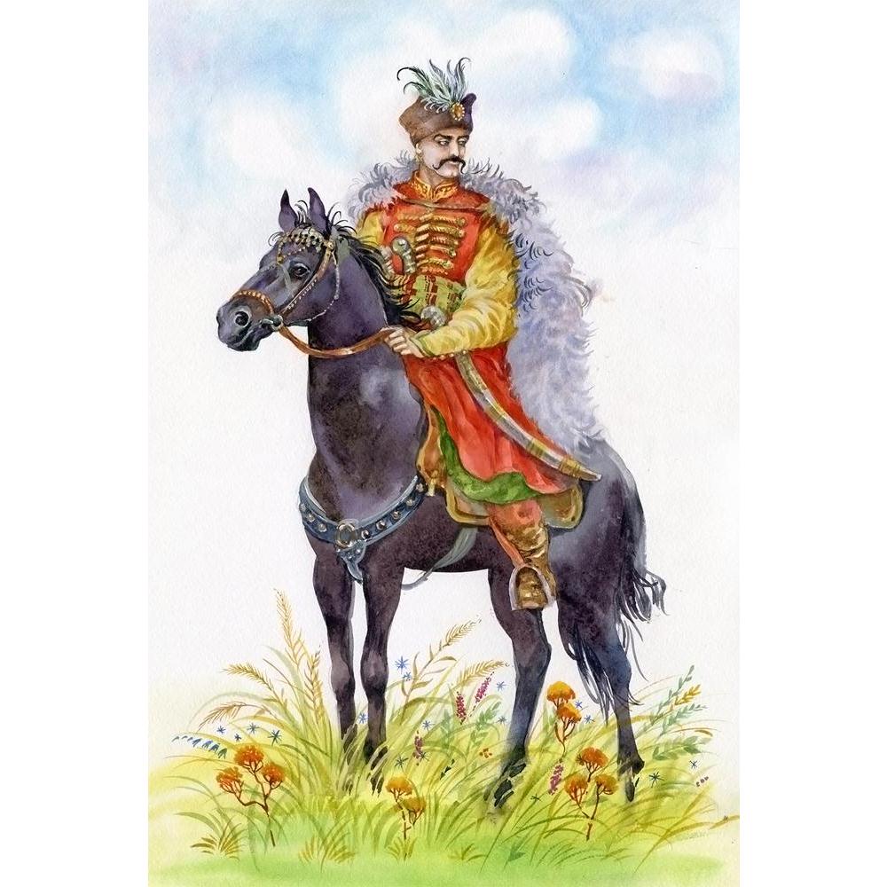ArtzFolio Ukrainian Cossack On A Black Horse Unframed Paper Poster-Paper Posters Unframed-AZART20540254POS_UN_L-Image Code 5002479 Vishnu Image Folio Pvt Ltd, IC 5002479, ArtzFolio, Paper Posters Unframed, Animals, Traditional, Fine Art Reprint, ukrainian, cossack, on, a, black, horse, unframed, paper, poster, wall, large, size, for, living, room, home, decoration, big, framed, decor, posters, pitaara, box, modern, art, with, frame, bedroom, amazonbasics, door, drawing, small, decorative, office, reception,