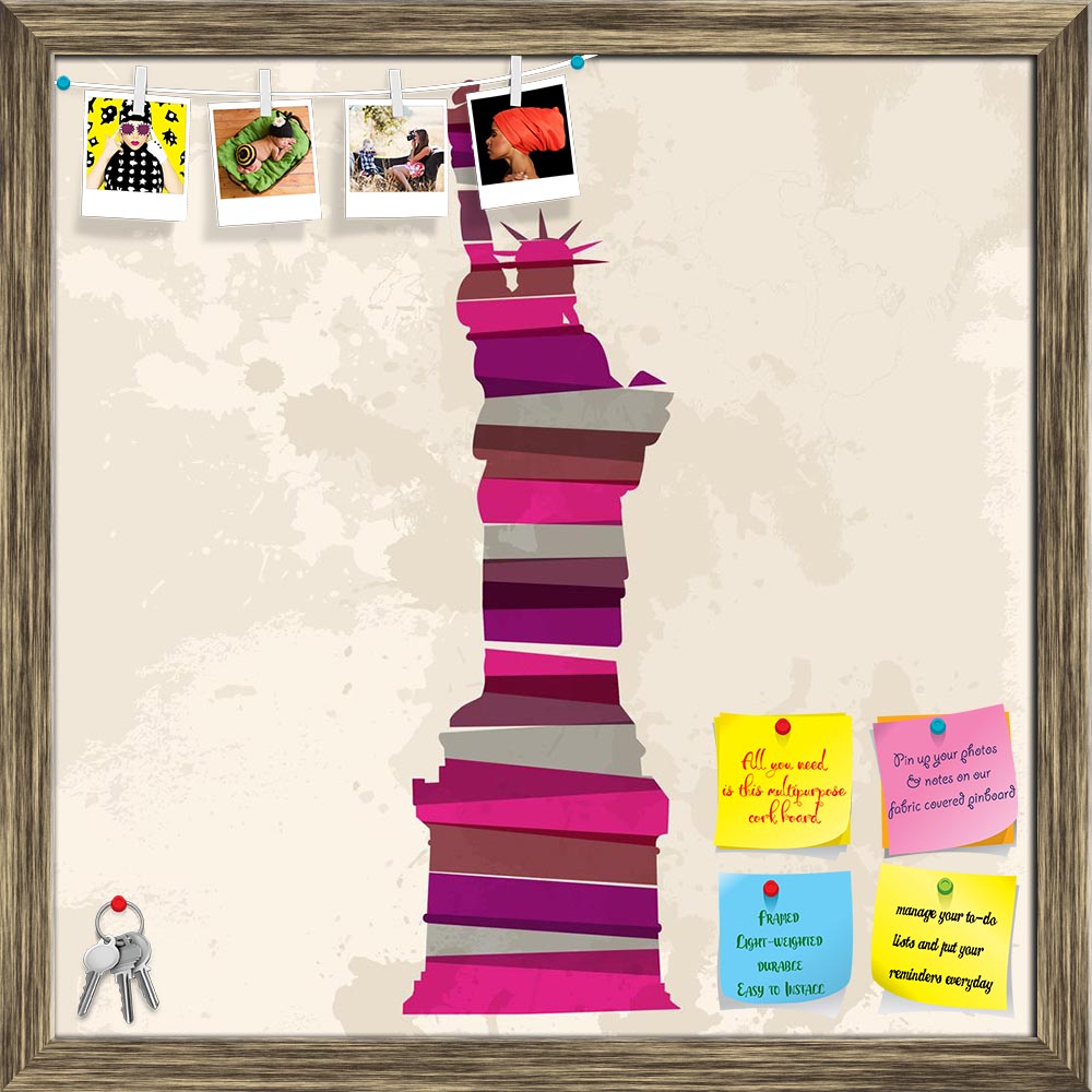 ArtzFolio Statue Of Liberty New York City Printed Bulletin Board Notice Pin Board Soft Board | Framed-Bulletin Boards Framed-AZSAO20603895BLB_FR_L-Image Code 5002489 Vishnu Image Folio Pvt Ltd, IC 5002489, ArtzFolio, Bulletin Boards Framed, Places, Digital Art, statue, of, liberty, new, york, city, printed, bulletin, board, notice, pin, soft, framed, diversity, colors, transparent, bands, grunge, background, eps10, file, version, this, illustration, contains, transparency, layered, easy, manipulation, custo