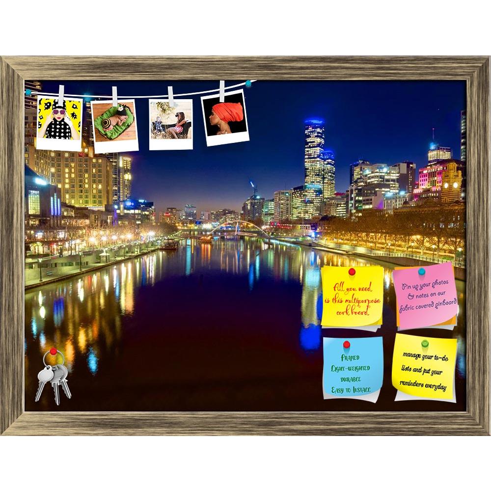 ArtzFolio Yarra River On A Night, Melbourne Australia Printed Bulletin Board Notice Pin Board Soft Board | Framed-Bulletin Boards Framed-AZSAO20619842BLB_FR_L-Image Code 5002503 Vishnu Image Folio Pvt Ltd, IC 5002503, ArtzFolio, Bulletin Boards Framed, Places, Photography, yarra, river, on, a, night, melbourne, australia, printed, bulletin, board, notice, pin, soft, framed, looking, down, beautiful, apartment, architecture, aussie, australian, blue, bridge, bright, building, business, center, city, cityscap