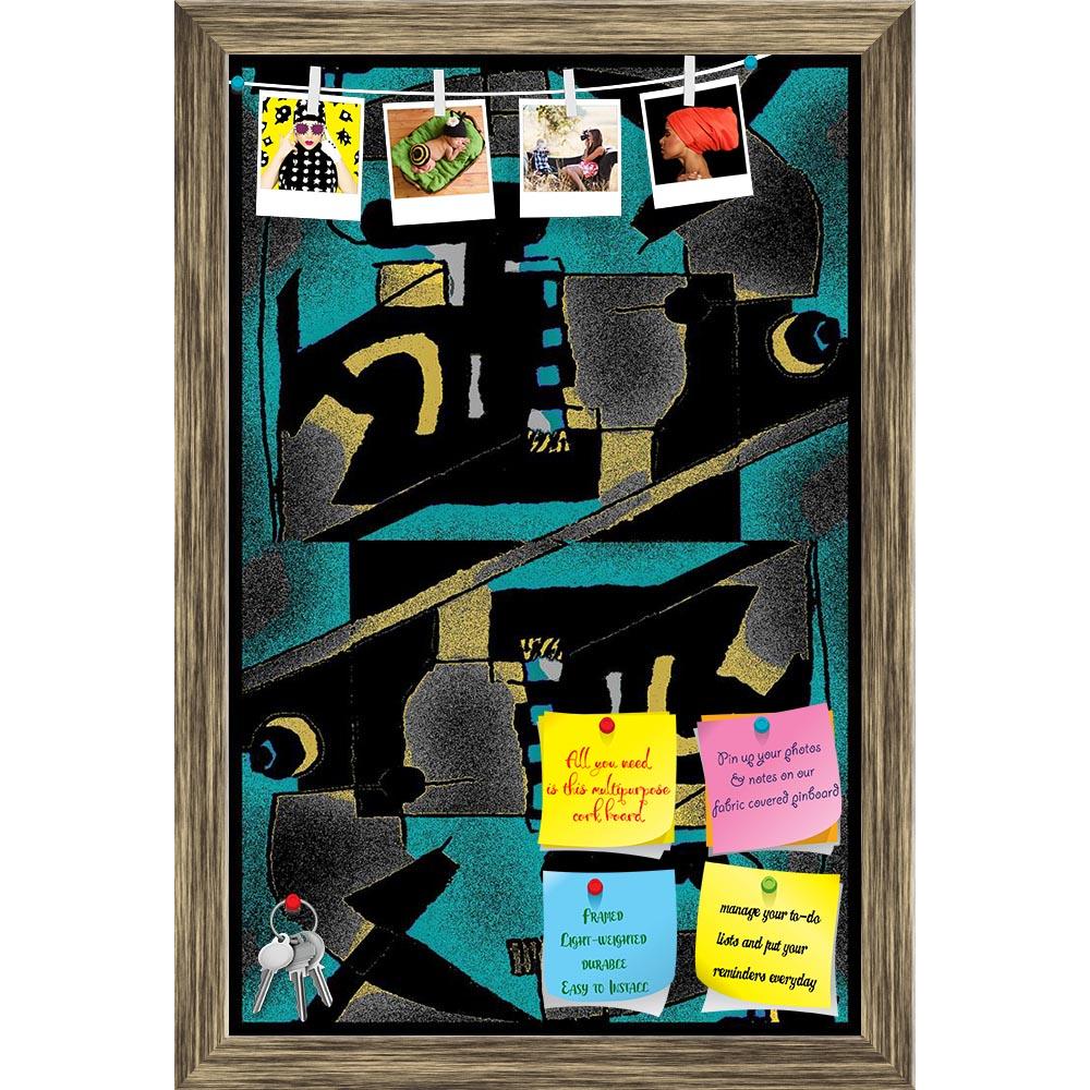 ArtzFolio Abstract Artwork D97 Printed Bulletin Board Notice Pin Board Soft Board | Framed-Bulletin Boards Framed-AZSAO20630959BLB_FR_L-Image Code 5002505 Vishnu Image Folio Pvt Ltd, IC 5002505, ArtzFolio, Bulletin Boards Framed, Abstract, Fine Art Reprint, artwork, d97, printed, bulletin, board, notice, pin, soft, framed, constructive, composition, cyan, black, yellow, tones, pin up board, push pin board, extra large cork board, big pin board, notice board, small bulletin board, cork board, wall notice boa