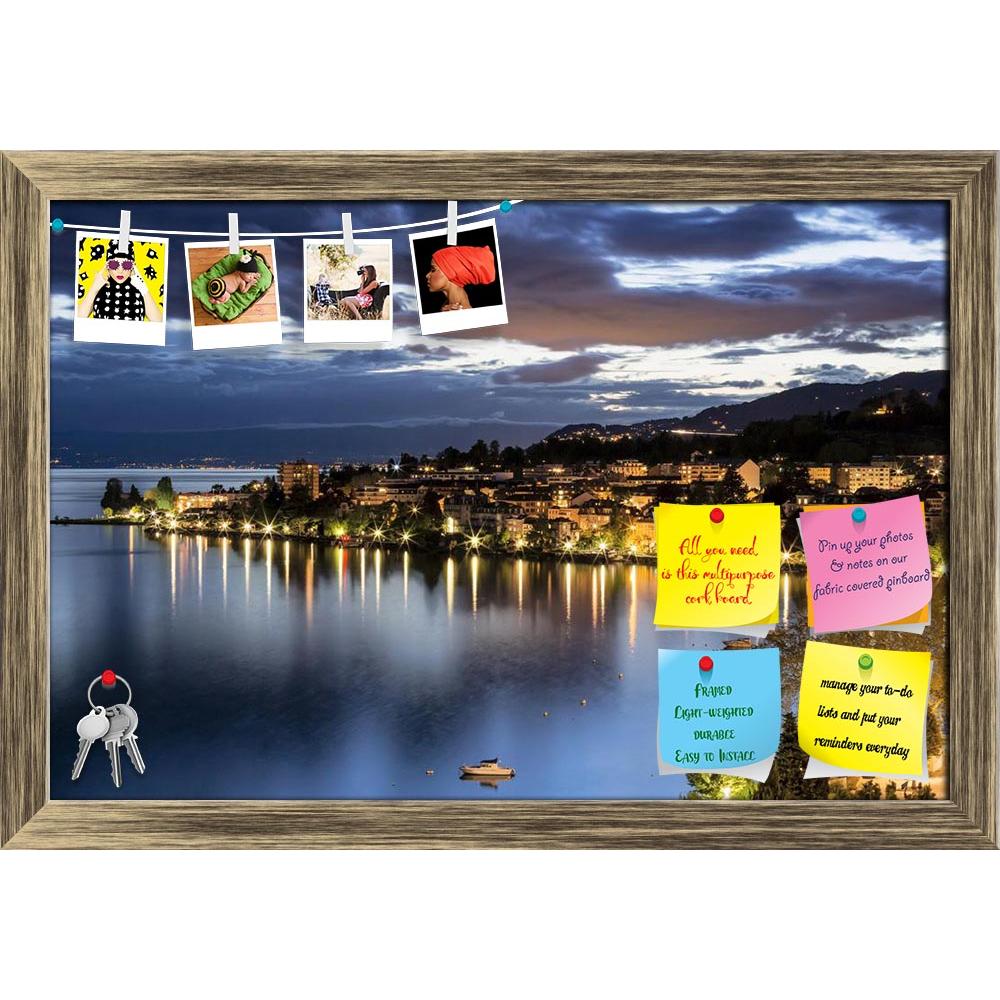 ArtzFolio Buildings In Montreux By Night Printed Bulletin Board Notice Pin Board Soft Board | Framed-Bulletin Boards Framed-AZSAO20708829BLB_FR_L-Image Code 5002509 Vishnu Image Folio Pvt Ltd, IC 5002509, ArtzFolio, Bulletin Boards Framed, Landscapes, Places, Photography, buildings, in, montreux, by, night, printed, bulletin, board, notice, pin, soft, framed, view, onto, surrounding, scene, lake, geneva, lac, leman, sky, cloud, clouds, switzerland, swiss, riviera, aerial, europe, city, town, vacation, build