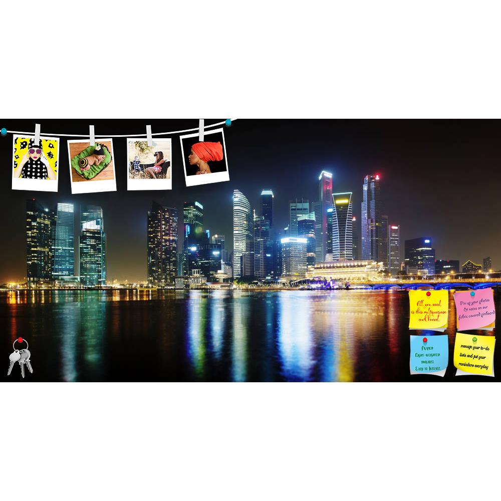 ArtzFolio Night Singapore Skyscrapers Printed Bulletin Board Notice Pin Board Soft Board | Frameless-Bulletin Boards Frameless-AZSAO20727273BLB_FL_L-Image Code 5002512 Vishnu Image Folio Pvt Ltd, IC 5002512, ArtzFolio, Bulletin Boards Frameless, Places, Photography, night, singapore, skyscrapers, printed, bulletin, board, notice, pin, soft, frameless, shines, electric, lights, architecture, asian, bay, beautiful, beauty, blue, bridge, buildings, business, center, central, city, cityscape, color, dark, desig