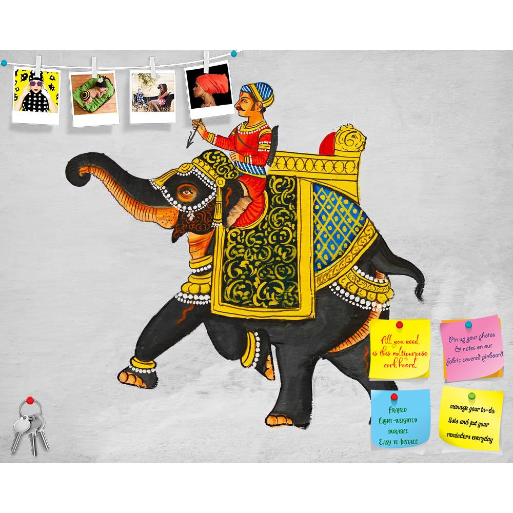 ArtzFolio Maharaja Riding On An Elephant India Udaipur Printed Bulletin Board Notice Pin Board Soft Board | Frameless-Bulletin Boards Frameless-AZSAO20727316BLB_FL_L-Image Code 5002514 Vishnu Image Folio Pvt Ltd, IC 5002514, ArtzFolio, Bulletin Boards Frameless, Animals, Traditional, Vintage, Fine Art Reprint, maharaja, riding, on, an, elephant, india, udaipur, printed, bulletin, board, notice, pin, soft, frameless, sample, mural, image, pin up board, push pin board, extra large cork board, big pin board, n