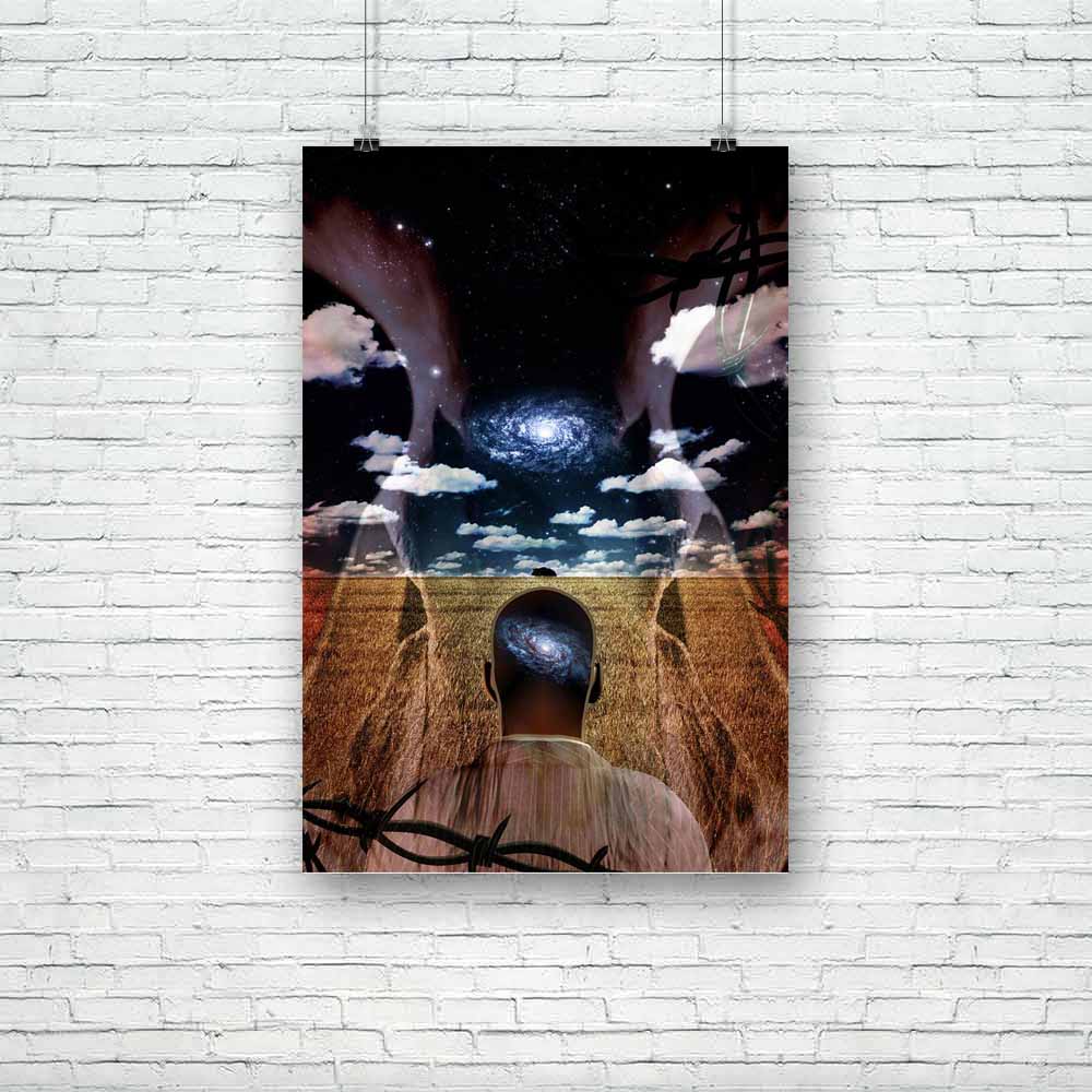 Western America Abstract With Deformed Cow Skull Unframed Paper Poster-Paper Posters Unframed-POS_UN-IC 5002515 IC 5002515, Abstract Expressionism, Abstracts, American, Art and Paintings, Astronomy, Conceptual, Cosmology, Figurative, Nature, Realism, Religion, Religious, Scenic, Semi Abstract, Space, Spiritual, Stars, Surrealism, western, america, abstract, with, deformed, cow, skull, unframed, paper, poster, allegory, art, artistic, barbed, wire, believe, clock, cloud, concentrate, concentration, concept, 