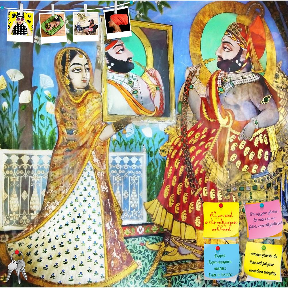 ArtzFolio The Royal King in the Palace of Udaipur India Printed Bulletin Board Notice Pin Board Soft Board | Frameless-Bulletin Boards Frameless-AZSAO20778870BLB_FL_L-Image Code 5002518 Vishnu Image Folio Pvt Ltd, IC 5002518, ArtzFolio, Bulletin Boards Frameless, Traditional, Fine Art Reprint, the, royal, king, in, palace, of, udaipur, india, printed, bulletin, board, notice, pin, soft, frameless, fragment, decoration, pin up board, push pin board, extra large cork board, big pin board, notice board, small 