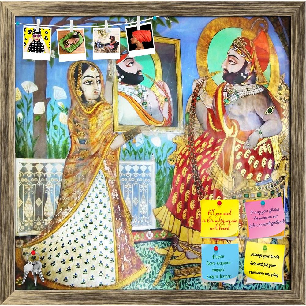 ArtzFolio The Royal King in the Palace of Udaipur India Printed Bulletin Board Notice Pin Board Soft Board | Framed-Bulletin Boards Framed-AZSAO20778870BLB_FR_L-Image Code 5002518 Vishnu Image Folio Pvt Ltd, IC 5002518, ArtzFolio, Bulletin Boards Framed, Traditional, Fine Art Reprint, the, royal, king, in, palace, of, udaipur, india, printed, bulletin, board, notice, pin, soft, framed, fragment, decoration, pin up board, push pin board, extra large cork board, big pin board, notice board, small bulletin boa