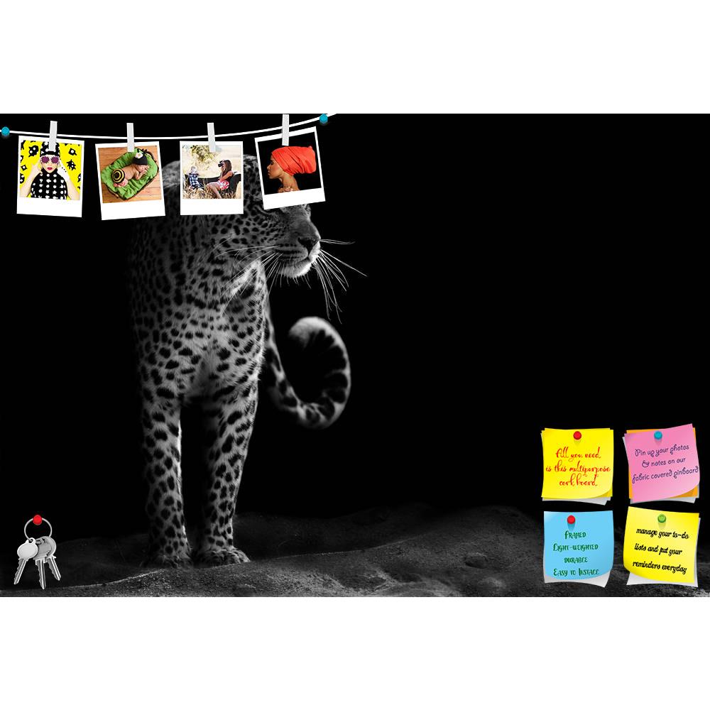 ArtzFolio Leopard D2 Printed Bulletin Board Notice Pin Board Soft Board | Frameless-Bulletin Boards Frameless-AZSAO20857884BLB_FL_L-Image Code 5002530 Vishnu Image Folio Pvt Ltd, IC 5002530, ArtzFolio, Bulletin Boards Frameless, Animals, Photography, leopard, d2, printed, bulletin, board, notice, pin, soft, frameless, black, white, image, staring, pin up board, push pin board, extra large cork board, big pin board, notice board, small bulletin board, cork board, wall notice board, giant cork board, bulletin