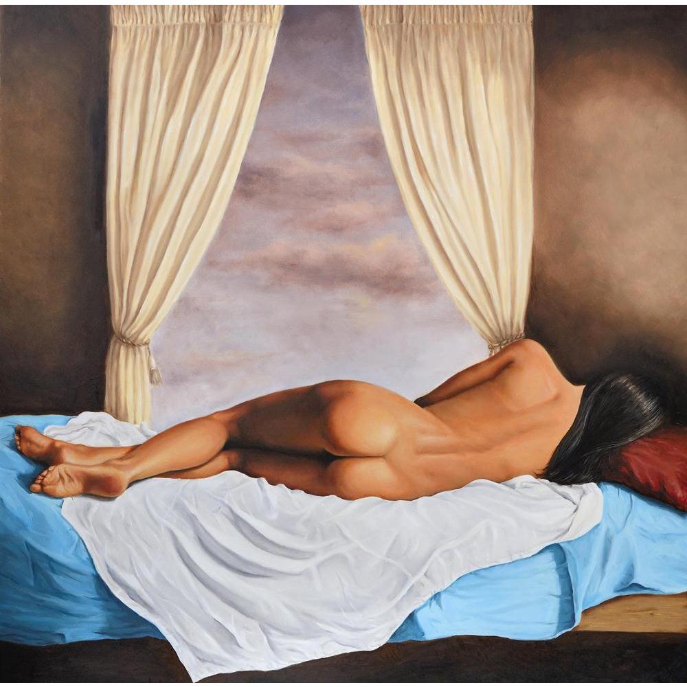 Depicting A Woman Canvas Painting Synthetic Frame-Paintings MDF Framing-AFF_FR-IC 5002533 IC 5002533, Art and Paintings, Hobbies, Paintings, People, depicting, a, woman, canvas, painting, synthetic, frame, art, artist, brush, color, colors, easel, hobby, indoors, man, oil, paint, painter, palette, talent, artzfolio, wall decor for living room, wall frames for living room, frames for living room, wall art, canvas painting, wall frame, scenery, panting, paintings for living room, framed wall art, wall paintin