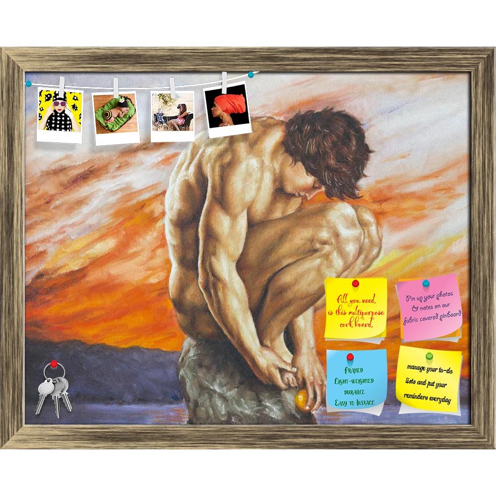 ArtzFolio Artwork Of A Boy Who Crouches Printed Bulletin Board Notice Pin Board Soft Board | Framed-Bulletin Boards Framed-AZSAO20903861BLB_FR_L-Image Code 5002534 Vishnu Image Folio Pvt Ltd, IC 5002534, ArtzFolio, Bulletin Boards Framed, Adult, Figurative, Fine Art Reprint, artwork, of, a, boy, who, crouches, printed, bulletin, board, notice, pin, soft, framed, oil, painting, pin up board, push pin board, extra large cork board, big pin board, notice board, small bulletin board, cork board, wall notice boa