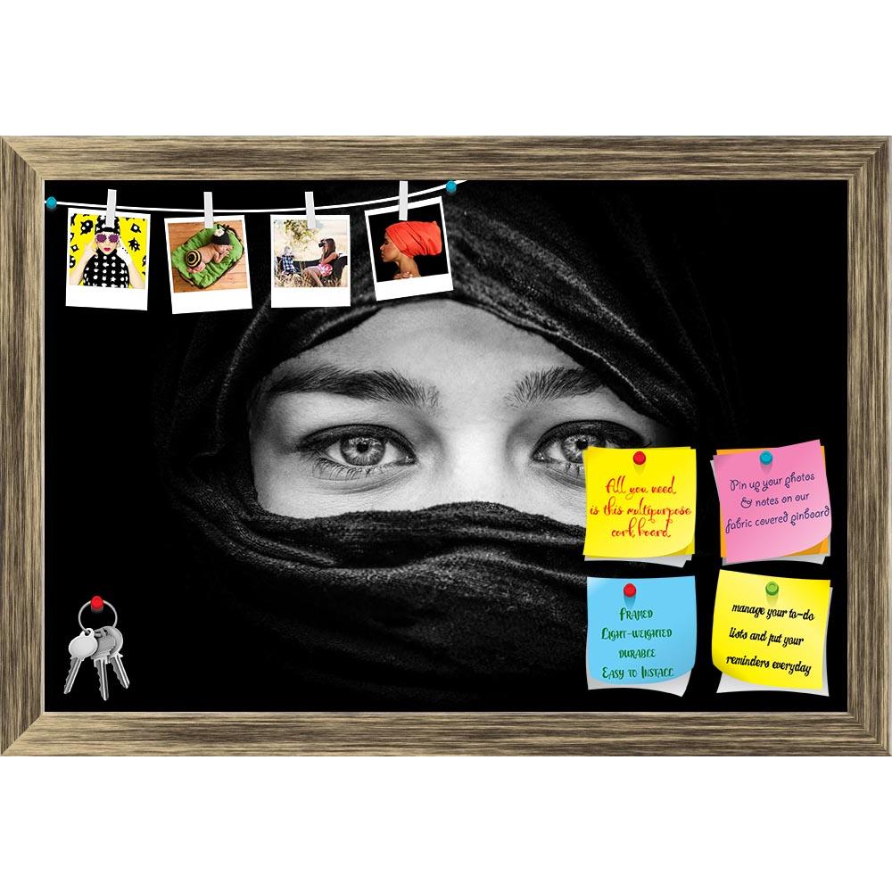 ArtzFolio Woman With Blue Eyes Printed Bulletin Board Notice Pin Board Soft Board | Framed-Bulletin Boards Framed-AZSAO20952792BLB_FR_L-Image Code 5002547 Vishnu Image Folio Pvt Ltd, IC 5002547, ArtzFolio, Bulletin Boards Framed, Portraits, Photography, woman, with, blue, eyes, printed, bulletin, board, notice, pin, soft, framed, portrait, beautiful, wearing, black, scarf, white, pin up board, push pin board, extra large cork board, big pin board, notice board, small bulletin board, cork board, wall notice 