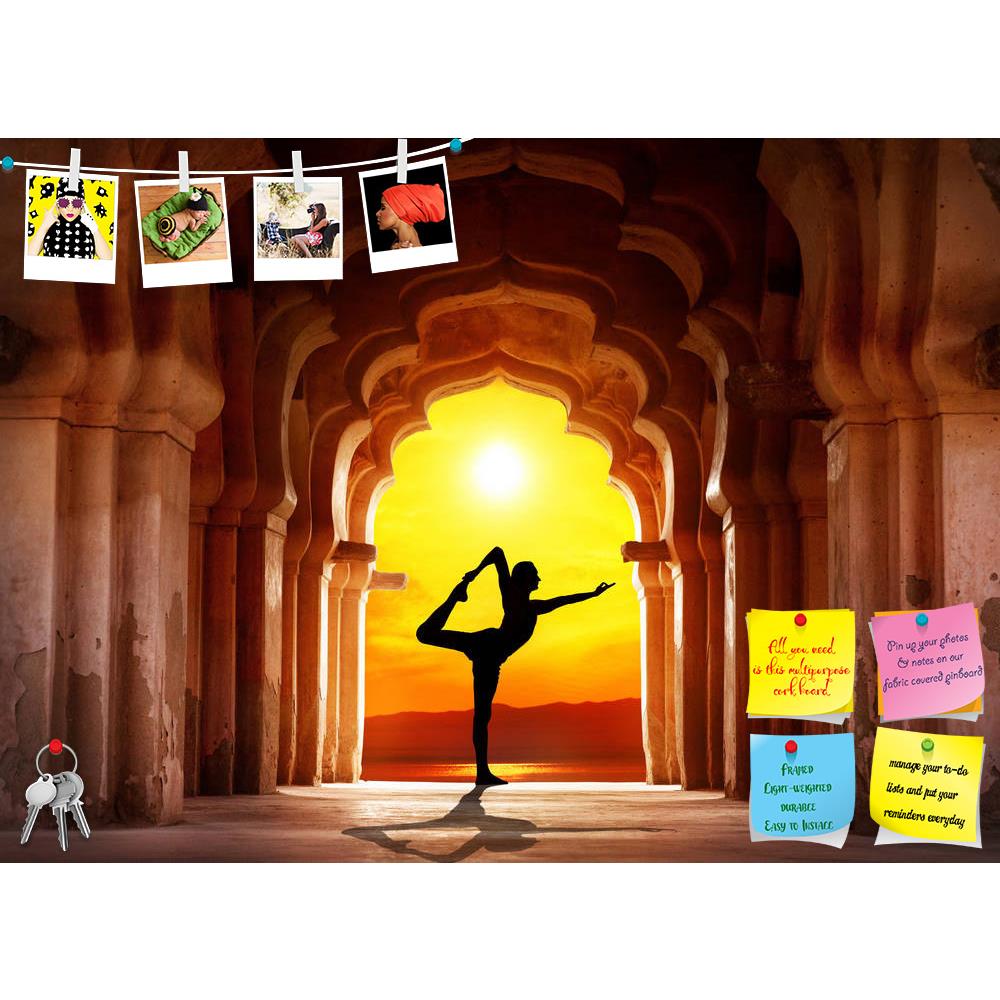 ArtzFolio Yoga In Old Temple D1 Printed Bulletin Board Notice Pin Board Soft Board | Frameless-Bulletin Boards Frameless-AZSAO21000081BLB_FL_L-Image Code 5002551 Vishnu Image Folio Pvt Ltd, IC 5002551, ArtzFolio, Bulletin Boards Frameless, Places, Traditional, Photography, yoga, in, old, temple, d1, printed, bulletin, board, notice, pin, soft, frameless, man, silhouette, doing, orange, sunset, sky, background, pin up board, push pin board, extra large cork board, big pin board, notice board, small bulletin 