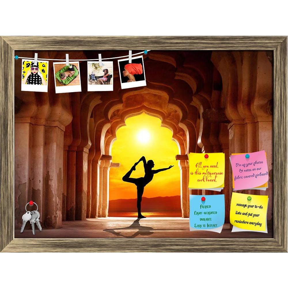 ArtzFolio Yoga In Old Temple D1 Printed Bulletin Board Notice Pin Board Soft Board | Framed-Bulletin Boards Framed-AZSAO21000081BLB_FR_L-Image Code 5002551 Vishnu Image Folio Pvt Ltd, IC 5002551, ArtzFolio, Bulletin Boards Framed, Places, Traditional, Photography, yoga, in, old, temple, d1, printed, bulletin, board, notice, pin, soft, framed, man, silhouette, doing, orange, sunset, sky, background, pin up board, push pin board, extra large cork board, big pin board, notice board, small bulletin board, cork 