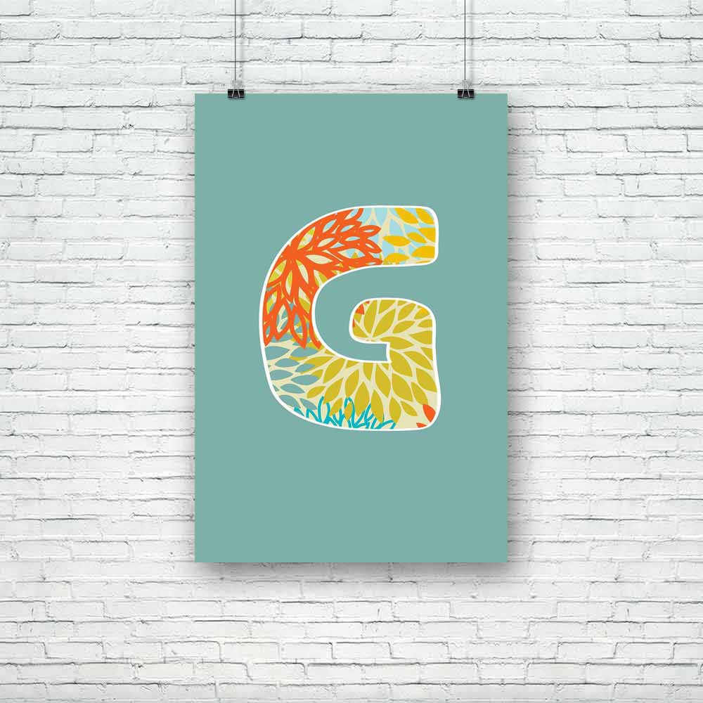 Floral Letter G Unframed Paper Poster-Paper Posters Unframed-POS_UN-IC 5002558 IC 5002558, Abstract Expressionism, Abstracts, Alphabets, Black, Black and White, Calligraphy, Circle, Digital, Digital Art, Geometric, Geometric Abstraction, Graphic, Icons, Illustrations, Modern Art, Semi Abstract, Signs, Signs and Symbols, Stripes, Symbols, Text, Typography, floral, letter, g, unframed, paper, poster, abc, abstract, alphabet, aqua, blue, collection, curve, design, element, font, futuristic, geometrical, geomet