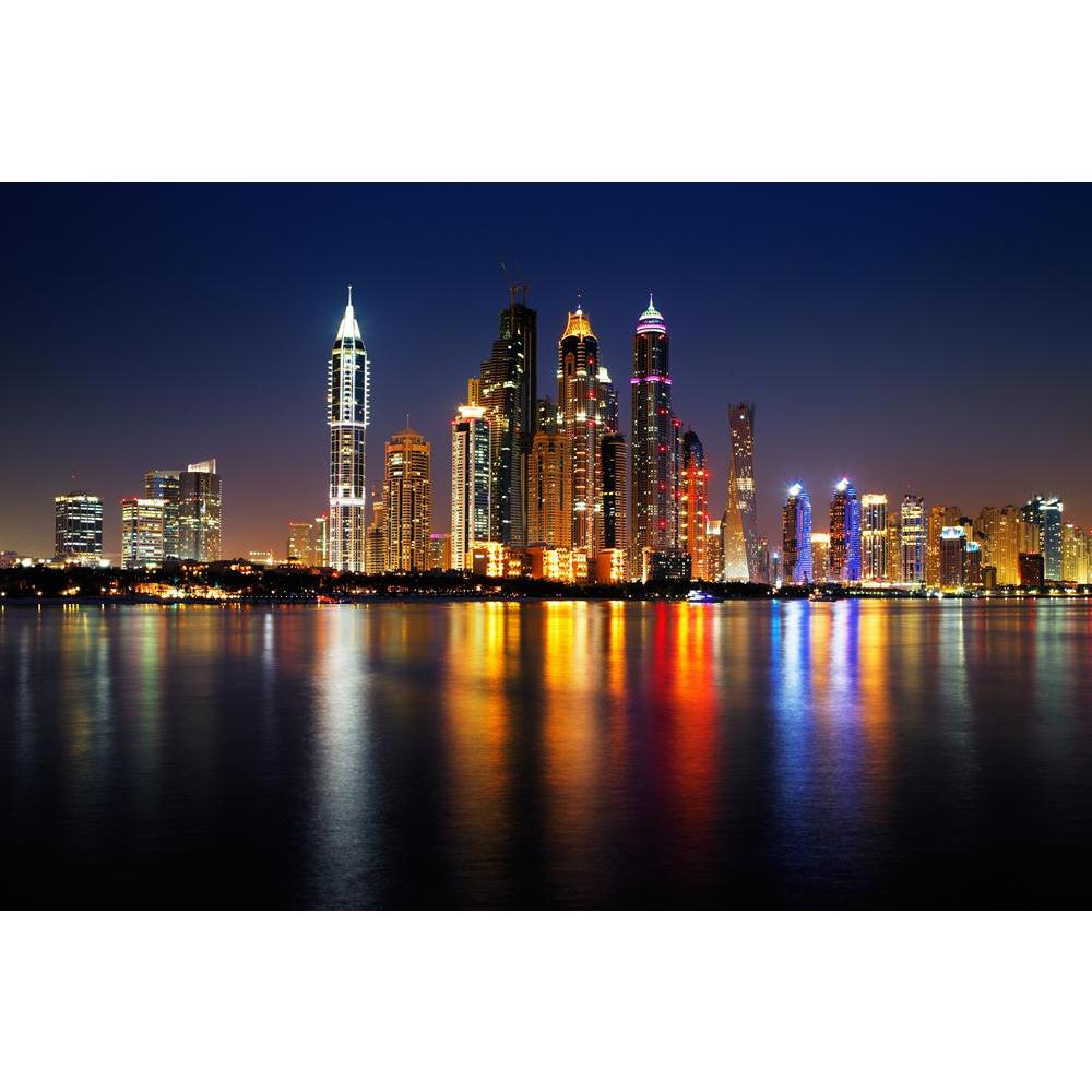 Pitaara Box Dubai Marina At Dusk, UAE Canvas Painting Synthetic Frame-Paintings MDF Framing-PBART21082446AFF_FR_L-Image Code 5002568 Vishnu Image Folio Pvt Ltd, IC 5002568, Pitaara Box, Paintings MDF Framing, Places, Photography, dubai, marina, at, dusk, uae, canvas, painting, synthetic, frame, seen, from, palm, jumeirah, this, skyline, view, simply, spectacular, arab, arabian, arabic, architecture, beautiful, biggest, blue, building, burj, business, city, cityscape, construction, creativei, display, downto