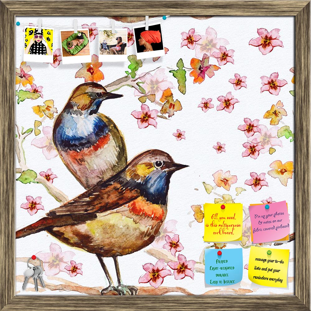 ArtzFolio Birds D3 Printed Bulletin Board Notice Pin Board Soft Board | Framed-Bulletin Boards Framed-AZSAO21123037BLB_FR_L-Image Code 5002574 Vishnu Image Folio Pvt Ltd, IC 5002574, ArtzFolio, Bulletin Boards Framed, Birds, Floral, Kids, Fine Art Reprint, d3, printed, bulletin, board, notice, pin, soft, framed, nature, seamless, texture, watercolor, pin up board, push pin board, extra large cork board, big pin board, notice board, small bulletin board, cork board, wall notice board, giant cork board, bulle