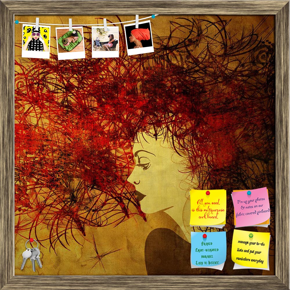 ArtzFolio Beautiful Girl Face D2 Printed Bulletin Board Notice Pin Board Soft Board | Framed-Bulletin Boards Framed-AZSAO21142391BLB_FR_L-Image Code 5002592 Vishnu Image Folio Pvt Ltd, IC 5002592, ArtzFolio, Bulletin Boards Framed, Fashion, Portraits, Digital Art, beautiful, girl, face, d2, printed, bulletin, board, notice, pin, soft, framed, art, colorful, painting, dark, red, hair, golden, square, background, pin up board, push pin board, extra large cork board, big pin board, notice board, small bulletin