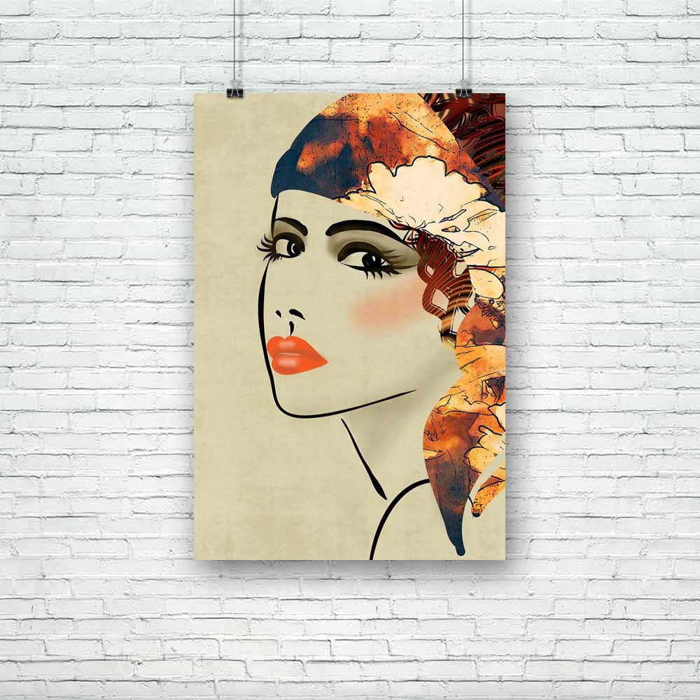 Girl Portrait D12 Unframed Paper Poster-Paper Posters Unframed-POS_UN-IC 5002597 IC 5002597, Ancient, Art and Paintings, Art Deco, Art Nouveau, Botanical, Calligraphy, Digital, Digital Art, Drawing, Fashion, Floral, Flowers, Graphic, Historical, Individuals, Medieval, Modern Art, Nature, Paintings, People, Portraits, Retro, Seasons, Sketches, Vintage, Watercolour, girl, portrait, d12, unframed, paper, poster, art, deco, nouveau, autumn, background, beautiful, beauty, card, creative, curly, hair, decor, drea