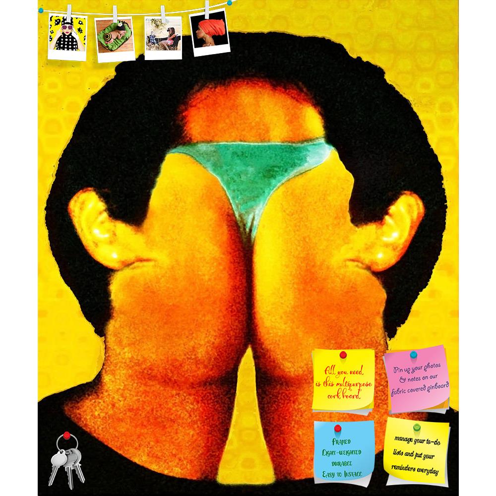 ArtzFolio Funny Photomanipulation Printed Bulletin Board Notice Pin Board Soft Board | Frameless-Bulletin Boards Frameless-AZSAO21184965BLB_FL_L-Image Code 5002602 Vishnu Image Folio Pvt Ltd, IC 5002602, ArtzFolio, Bulletin Boards Frameless, Surrealism, Fine Art Reprint, funny, photomanipulation, printed, bulletin, board, notice, pin, soft, frameless, man, ass, face, pin up board, push pin board, extra large cork board, big pin board, notice board, small bulletin board, cork board, wall notice board, giant 