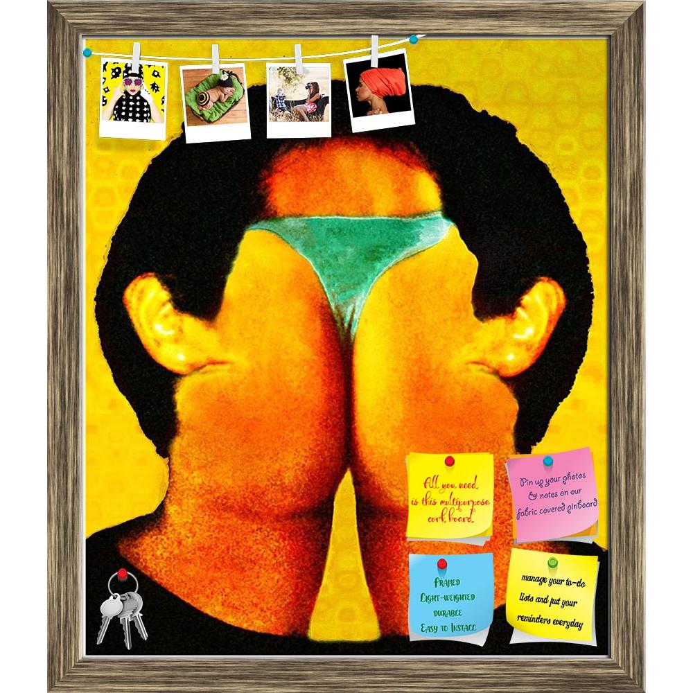ArtzFolio Funny Photomanipulation Printed Bulletin Board Notice Pin Board Soft Board | Framed-Bulletin Boards Framed-AZSAO21184965BLB_FR_L-Image Code 5002602 Vishnu Image Folio Pvt Ltd, IC 5002602, ArtzFolio, Bulletin Boards Framed, Surrealism, Fine Art Reprint, funny, photomanipulation, printed, bulletin, board, notice, pin, soft, framed, man, ass, face, pin up board, push pin board, extra large cork board, big pin board, notice board, small bulletin board, cork board, wall notice board, giant cork board, 
