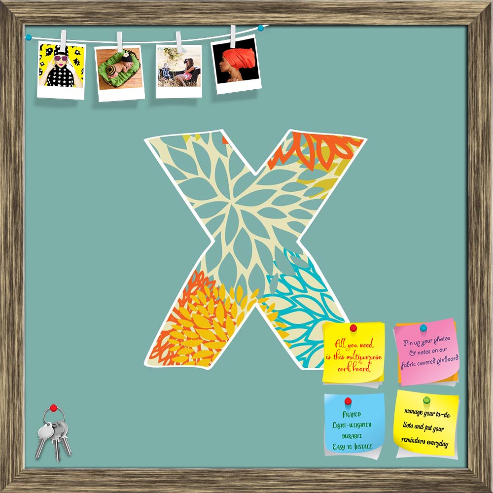 ArtzFolio Floral Letter X Printed Bulletin Board Notice Pin Board Soft Board | Framed-Bulletin Boards Framed-AZSAO21201415BLB_FR_L-Image Code 5002610 Vishnu Image Folio Pvt Ltd, IC 5002610, ArtzFolio, Bulletin Boards Framed, Calligraphy, Kids, Digital Art, floral, letter, x, printed, bulletin, board, notice, pin, soft, framed, grungeletter, green, eco, style, font, symbol, pin up board, push pin board, extra large cork board, big pin board, notice board, small bulletin board, cork board, wall notice board, 