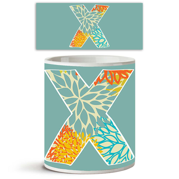 Floral Letter X Ceramic Coffee Tea Mug Inside White-Coffee Mugs-MUG-IC 5002610 IC 5002610, Abstract Expressionism, Abstracts, Alphabets, Art and Paintings, Black, Black and White, Calligraphy, Conceptual, Decorative, Digital, Digital Art, Graffiti, Graphic, Illustrations, Semi Abstract, Signs, Signs and Symbols, Sketches, Splatter, Symbols, Text, Typography, White, floral, letter, x, ceramic, coffee, tea, mug, inside, abc, abstract, alphabet, art, artistic, brush, creative, design, dirty, drip, drop, eco, e