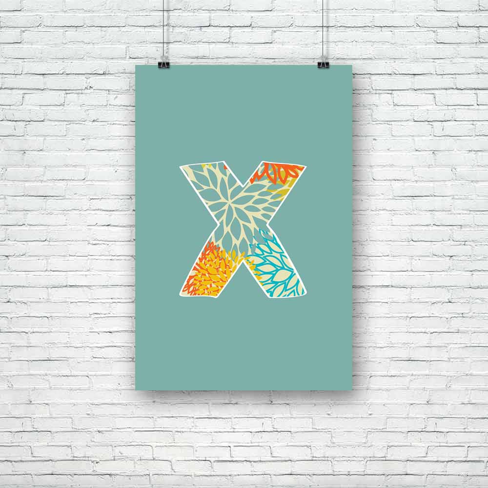 Floral Letter X Unframed Paper Poster-Paper Posters Unframed-POS_UN-IC 5002610 IC 5002610, Abstract Expressionism, Abstracts, Alphabets, Art and Paintings, Black, Black and White, Calligraphy, Conceptual, Decorative, Digital, Digital Art, Graffiti, Graphic, Illustrations, Semi Abstract, Signs, Signs and Symbols, Sketches, Splatter, Symbols, Text, Typography, White, floral, letter, x, unframed, paper, poster, abc, abstract, alphabet, art, artistic, brush, creative, design, dirty, drip, drop, eco, element, fo