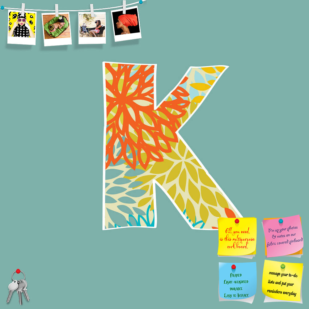 ArtzFolio Floral Letter K Printed Bulletin Board Notice Pin Board Soft Board | Frameless-Bulletin Boards Frameless-AZSAO21201557BLB_FL_L-Image Code 5002614 Vishnu Image Folio Pvt Ltd, IC 5002614, ArtzFolio, Bulletin Boards Frameless, Calligraphy, Kids, Digital Art, floral, letter, k, printed, bulletin, board, notice, pin, soft, frameless, hand, drawn, isolated, blue, background, pin up board, push pin board, extra large cork board, big pin board, notice board, small bulletin board, cork board, wall notice b