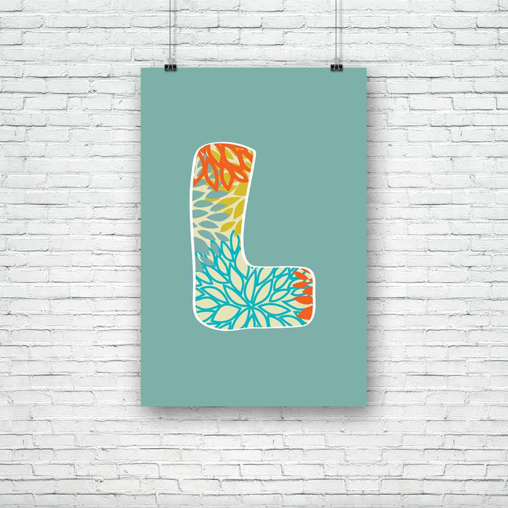Floral Letter L Unframed Paper Poster-Paper Posters Unframed-POS_UN-IC 5002616 IC 5002616, Abstract Expressionism, Abstracts, Alphabets, Ancient, Art and Paintings, Botanical, Calligraphy, Digital, Digital Art, Drawing, Floral, Flowers, Graphic, Historical, Illustrations, Medieval, Modern Art, Nature, Paintings, Realism, Retro, Semi Abstract, Signs, Signs and Symbols, Sketches, Splatter, Surrealism, Text, Vintage, letter, l, unframed, paper, poster, abc, abstract, alphabet, alphabetical, art, artistic, back