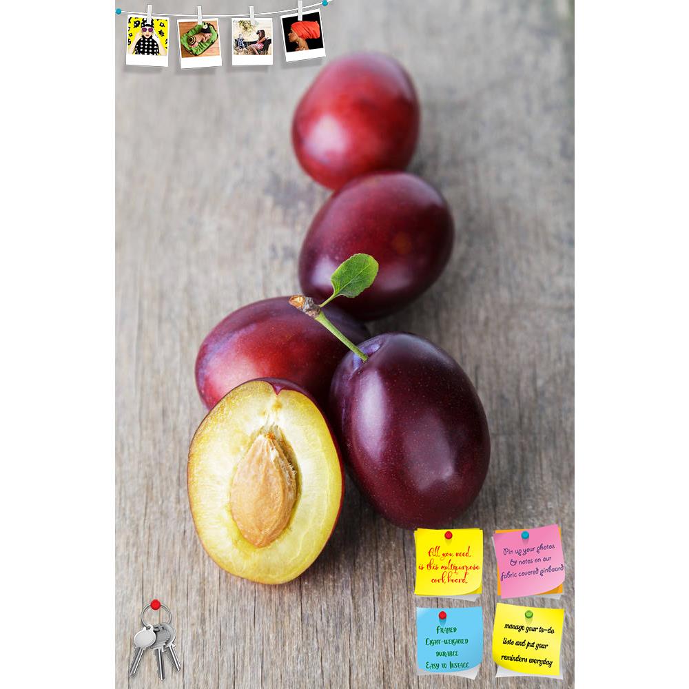 ArtzFolio Photo of Ripe Plums With Leaves Printed Bulletin Board Notice Pin Board Soft Board | Frameless-Bulletin Boards Frameless-AZSAO21226262BLB_FL_L-Image Code 5002619 Vishnu Image Folio Pvt Ltd, IC 5002619, ArtzFolio, Bulletin Boards Frameless, Food & Beverage, Photography, photo, of, ripe, plums, with, leaves, printed, bulletin, board, notice, pin, soft, frameless, three, old, wooden, table, pin up board, push pin board, extra large cork board, big pin board, notice board, small bulletin board, cork b