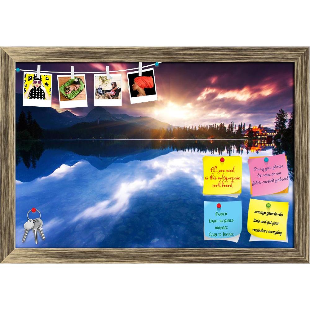 ArtzFolio Mountain Lake In National Park High Tatra, Slovakia D2 Printed Bulletin Board Notice Pin Board Soft Board | Framed-Bulletin Boards Framed-AZSAO21227621BLB_FR_L-Image Code 5002621 Vishnu Image Folio Pvt Ltd, IC 5002621, ArtzFolio, Bulletin Boards Framed, Landscapes, Places, Photography, mountain, lake, in, national, park, high, tatra, slovakia, d2, printed, bulletin, board, notice, pin, soft, framed, dramatic, overcrast, sky, strbske, pleso, europe, beauty, world, autumn, background, beautiful, bay