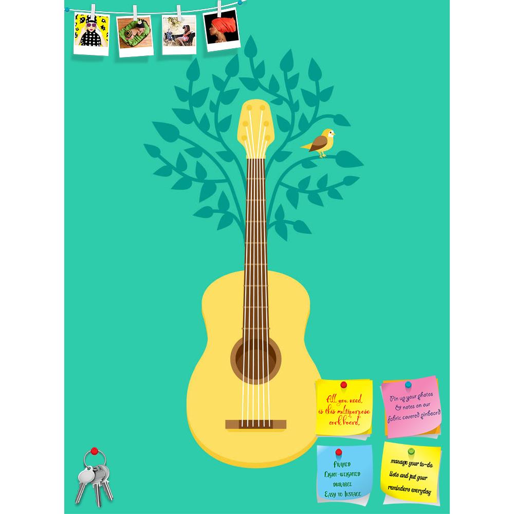 ArtzFolio Retro Style Guitar & Bird On Tree Printed Bulletin Board Notice Pin Board Soft Board | Frameless-Bulletin Boards Frameless-AZSAO21316771BLB_FL_L-Image Code 5002634 Vishnu Image Folio Pvt Ltd, IC 5002634, ArtzFolio, Bulletin Boards Frameless, Music & Dance, Digital Art, retro, style, guitar, bird, on, tree, printed, bulletin, board, notice, pin, soft, frameless, music, poster, flat, pin up board, push pin board, extra large cork board, big pin board, notice board, small bulletin board, cork board, 