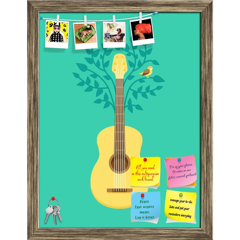 ArtzFolio Retro Style Guitar & Bird On Tree Printed Bulletin Board Notice Pin Board Soft Board | Framed-Bulletin Boards Framed-AZSAO21316771BLB_FR_L-Image Code 5002634 Vishnu Image Folio Pvt Ltd, IC 5002634, ArtzFolio, Bulletin Boards Framed, Music & Dance, Digital Art, retro, style, guitar, bird, on, tree, printed, bulletin, board, notice, pin, soft, framed, music, poster, flat, pin up board, push pin board, extra large cork board, big pin board, notice board, small bulletin board, cork board, wall notice 