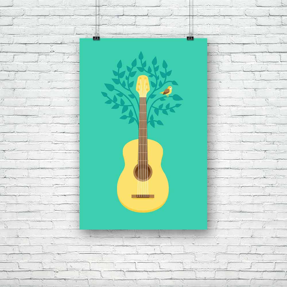 Retro Style Guitar & Bird On Tree Unframed Paper Poster-Paper Posters Unframed-POS_UN-IC 5002634 IC 5002634, Ancient, Animated Cartoons, Birds, Caricature, Cartoons, God Ram, Historical, Illustrations, Medieval, Music, Music and Dance, Music and Musical Instruments, Musical Instruments, Nature, Retro, Scenic, Signs, Signs and Symbols, Symbols, Vintage, style, guitar, bird, on, tree, unframed, paper, poster, guitars, musica, audio, blue, card, cartoon, concept, cover, design, element, flat, illustration, mel