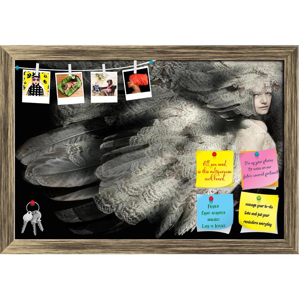 ArtzFolio Portrait Of A Girl With Plumage D2 Printed Bulletin Board Notice Pin Board Soft Board | Framed-Bulletin Boards Framed-AZSAO21381673BLB_FR_L-Image Code 5002642 Vishnu Image Folio Pvt Ltd, IC 5002642, ArtzFolio, Bulletin Boards Framed, Fantasy, Photography, portrait, of, a, girl, with, plumage, d2, printed, bulletin, board, notice, pin, soft, framed, beautiful, artistic, pin up board, push pin board, extra large cork board, big pin board, notice board, small bulletin board, cork board, wall notice b