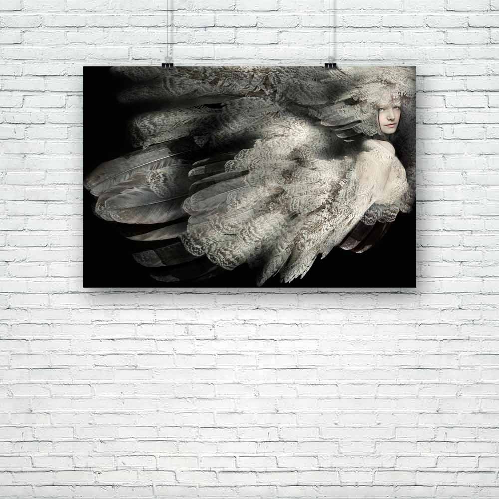 Portrait Of A Girl With Plumage D2 Unframed Paper Poster-Paper Posters Unframed-POS_UN-IC 5002642 IC 5002642, Art and Paintings, Asian, Decorative, Fantasy, Fashion, Individuals, Portraits, Realism, Surrealism, portrait, of, a, girl, with, plumage, d2, unframed, paper, poster, art, artistic, beautiful, beauty, bizarre, caucasian, creativity, decoration, dress, elegant, face, feathers, female, horizontal, inventive, poetic, shadow, surreal, surrealistic, unique, uniqueness, woman, wonderful, young, artzfolio