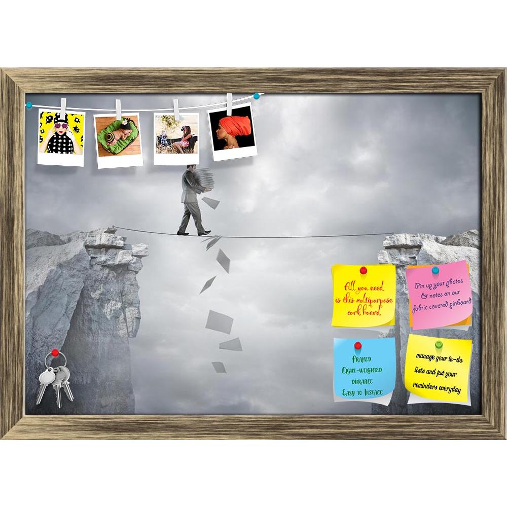 ArtzFolio Business Balance Printed Bulletin Board Notice Pin Board Soft Board | Framed-Bulletin Boards Framed-AZSAO21382094BLB_FR_L-Image Code 5002643 Vishnu Image Folio Pvt Ltd, IC 5002643, ArtzFolio, Bulletin Boards Framed, Conceptual, Digital Art, business, balance, printed, bulletin, board, notice, pin, soft, framed, businessman, carrying, paperwork, walking, tight, rope, pin up board, push pin board, extra large cork board, big pin board, notice board, small bulletin board, cork board, wall notice boar