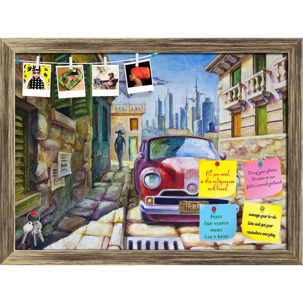 ArtzFolio Old Red Car Is Standing At The Sunny Street Printed Bulletin Board Notice Pin Board Soft Board | Framed-Bulletin Boards Framed-AZSAO21383160BLB_FR_L-Image Code 5002644 Vishnu Image Folio Pvt Ltd, IC 5002644, ArtzFolio, Bulletin Boards Framed, Places, Fine Art Reprint, old, red, car, is, standing, at, the, sunny, street, printed, bulletin, board, notice, pin, soft, framed, southern, city, near, colonial, style, architecture, buildings, oil, painting, 70x50, cm, pin up board, push pin board, extra l