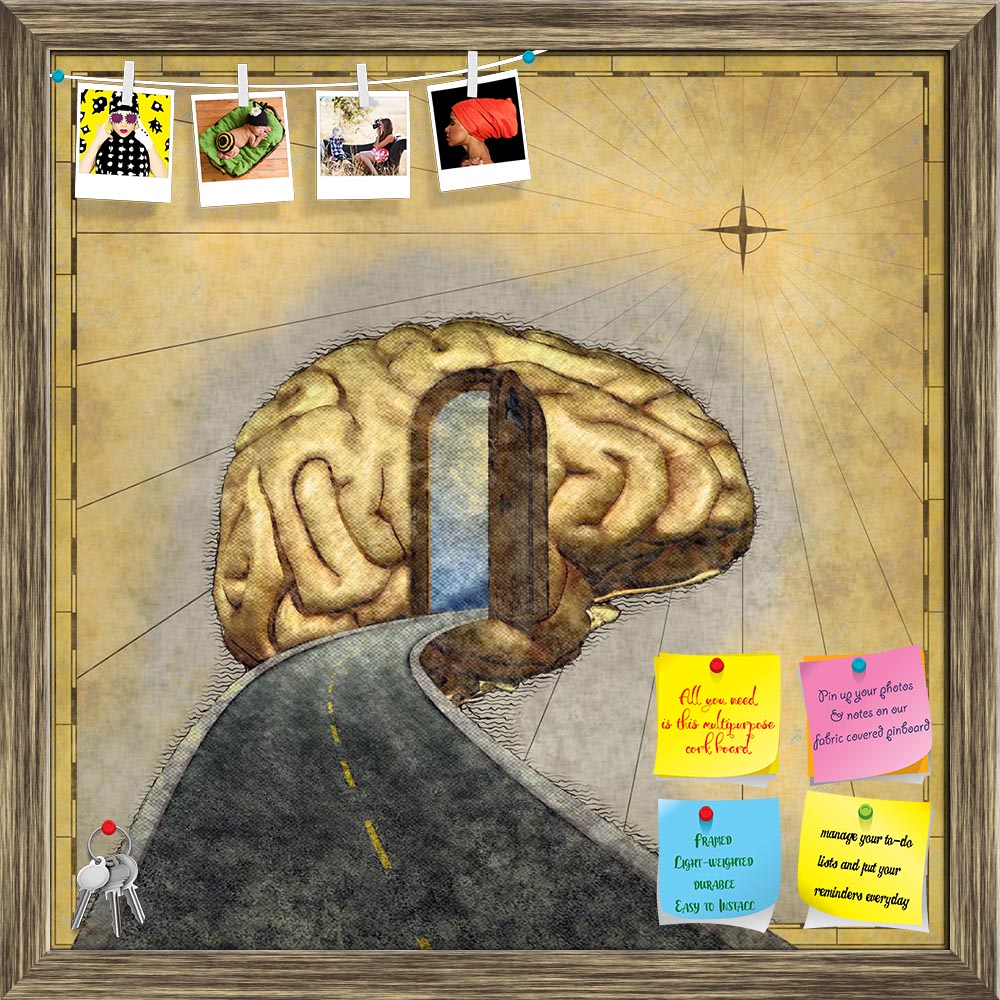 ArtzFolio Road Map To The Brain Printed Bulletin Board Notice Pin Board Soft Board | Framed-Bulletin Boards Framed-AZSAO21383790BLB_FR_L-Image Code 5002645 Vishnu Image Folio Pvt Ltd, IC 5002645, ArtzFolio, Bulletin Boards Framed, Conceptual, Vintage, Fine Art Reprint, road, map, to, the, brain, printed, bulletin, board, notice, pin, soft, framed, renders, digital, painting, pin up board, push pin board, extra large cork board, big pin board, notice board, small bulletin board, cork board, wall notice board