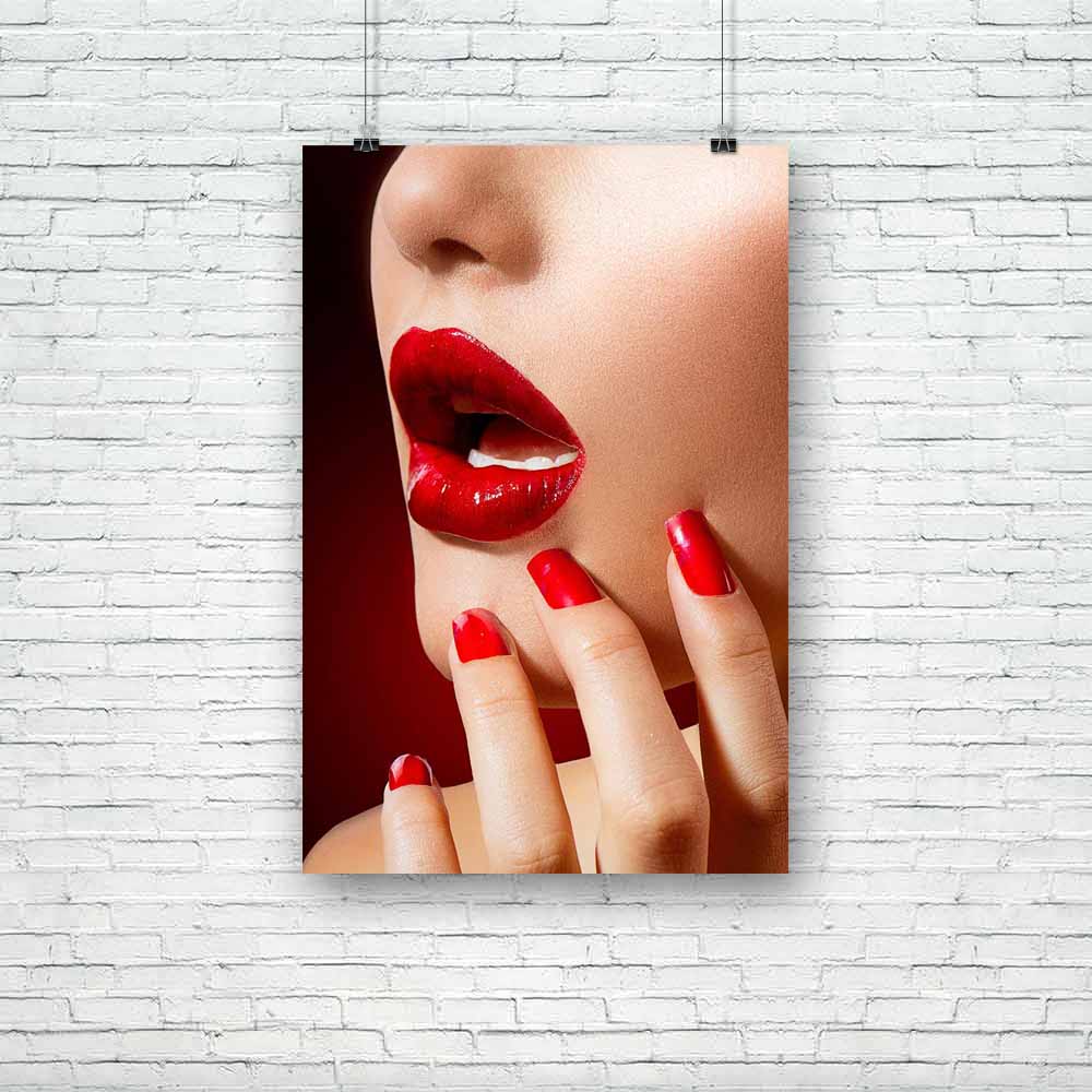 Red Lips & Nails Unframed Paper Poster-Paper Posters Unframed-POS_UN-IC 5002646 IC 5002646, Art and Paintings, Fashion, People, red, lips, nails, unframed, paper, poster, kiss, manicure, nail, beautiful, beauty, bright, close, up, closeup, color, colour, face, facial, female, girl, glamour, gloss, glossy, lady, lipgloss, lipstick, luxury, make, makeup, model, mouth, nailpolish, open, part, passion, perfect, salon, shine, skin, style, teeth, vivid, vogue, whitening, woman, young, artzfolio, posters, wall pos