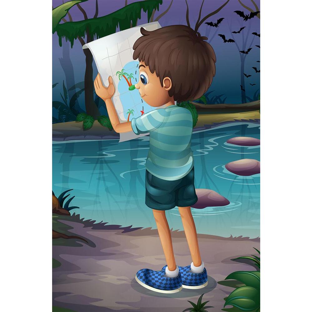 ArtzFolio Boy With A Map Unframed Paper Poster-Paper Posters Unframed-AZART21426821POS_UN_L-Image Code 5002659 Vishnu Image Folio Pvt Ltd, IC 5002659, ArtzFolio, Paper Posters Unframed, Kids, Digital Art, boy, with, a, map, unframed, paper, poster, wall, large, size, for, living, room, home, decoration, big, framed, decor, posters, pitaara, box, modern, art, frame, bedroom, amazonbasics, door, drawing, small, decorative, office, reception, multiple, friends, images, reprints, reprint, bathroom, designer, pa