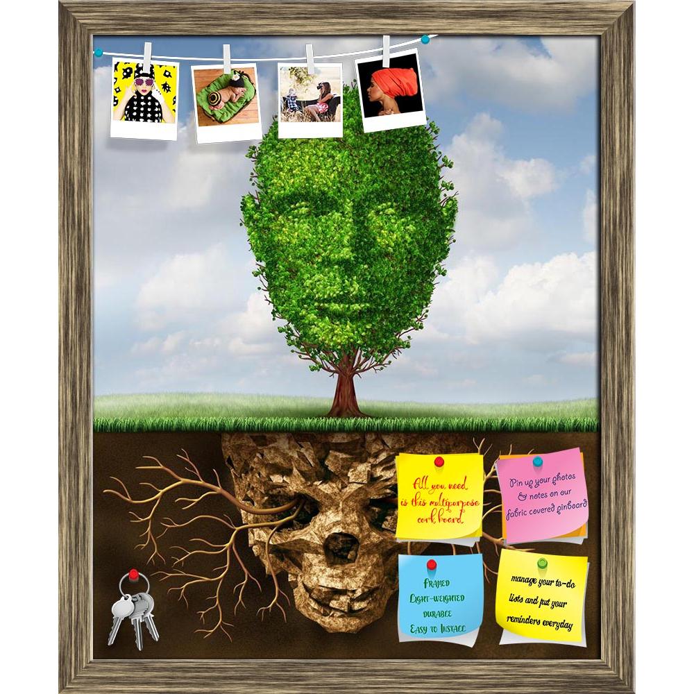 ArtzFolio Rebirth & Renewal Lifestyle Concept Printed Bulletin Board Notice Pin Board Soft Board | Framed-Bulletin Boards Framed-AZSAO21492117BLB_FR_L-Image Code 5002662 Vishnu Image Folio Pvt Ltd, IC 5002662, ArtzFolio, Bulletin Boards Framed, Abstract, Surrealism, Digital Art, rebirth, renewal, lifestyle, concept, printed, bulletin, board, notice, pin, soft, framed, symbol, second, chances, personal, growth, revival, crisis, tree, shaped, human, head, growing, out, toxic, soil, death, skull, pin up board,