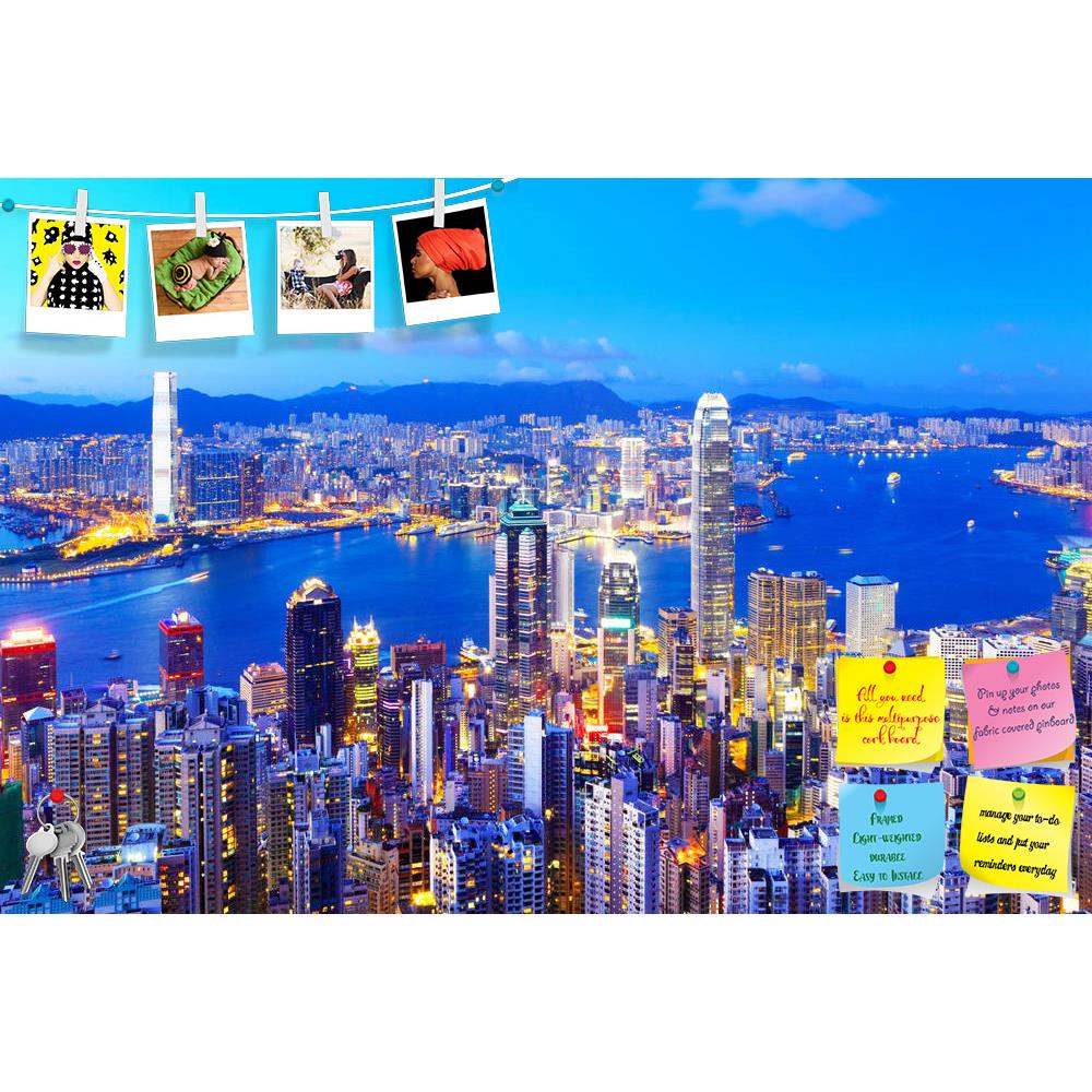 ArtzFolio Hong Kong Skyline At Night Printed Bulletin Board Notice Pin Board Soft Board | Frameless-Bulletin Boards Frameless-AZSAO21598067BLB_FL_L-Image Code 5002679 Vishnu Image Folio Pvt Ltd, IC 5002679, ArtzFolio, Bulletin Boards Frameless, Places, Photography, hong, kong, skyline, at, night, printed, bulletin, board, notice, pin, soft, frameless, architecture, asia, asian, background, building, business, china, chinese, city, cityscape, downtown, financial, district, harbor, harbour, hongkong, landmark