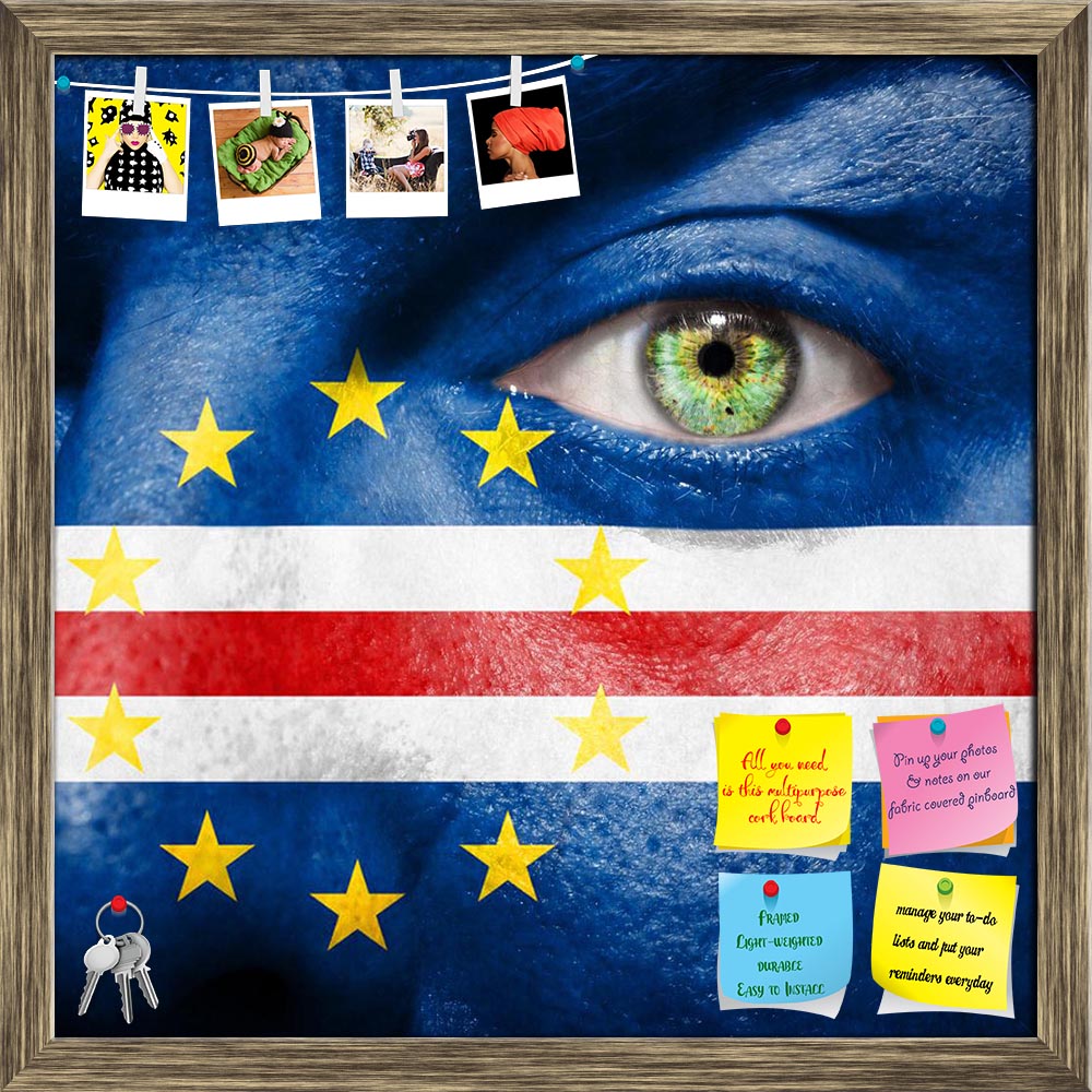 ArtzFolio Cape Verdean Flag Painted On A Face Printed Bulletin Board Notice Pin Board Soft Board | Framed-Bulletin Boards Framed-AZSAO21621712BLB_FR_L-Image Code 5002685 Vishnu Image Folio Pvt Ltd, IC 5002685, ArtzFolio, Bulletin Boards Framed, Places, Portraits, Photography, cape, verdean, flag, painted, on, a, face, printed, bulletin, board, notice, pin, soft, framed, man's, pin up board, push pin board, extra large cork board, big pin board, notice board, small bulletin board, cork board, wall notice boa