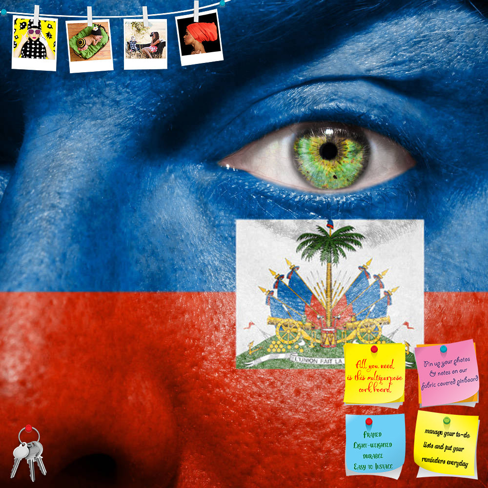 ArtzFolio Haitian Flag Painted On A Face Printed Bulletin Board Notice Pin Board Soft Board | Frameless-Bulletin Boards Frameless-AZSAO21621716BLB_FL_L-Image Code 5002687 Vishnu Image Folio Pvt Ltd, IC 5002687, ArtzFolio, Bulletin Boards Frameless, Places, Portraits, Photography, haitian, flag, painted, on, a, face, printed, bulletin, board, notice, pin, soft, frameless, man's, pin up board, push pin board, extra large cork board, big pin board, notice board, small bulletin board, cork board, wall notice bo