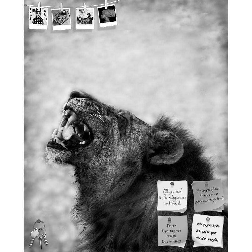 ArtzFolio Image Of Lion Displaying Teeth Printed Bulletin Board Notice Pin Board Soft Board | Frameless-Bulletin Boards Frameless-AZSAO21655856BLB_FL_L-Image Code 5002701 Vishnu Image Folio Pvt Ltd, IC 5002701, ArtzFolio, Bulletin Boards Frameless, Animals, Photography, image, of, lion, displaying, teeth, printed, bulletin, board, notice, pin, soft, frameless, black, wite, pin up board, push pin board, extra large cork board, big pin board, notice board, small bulletin board, cork board, wall notice board, 