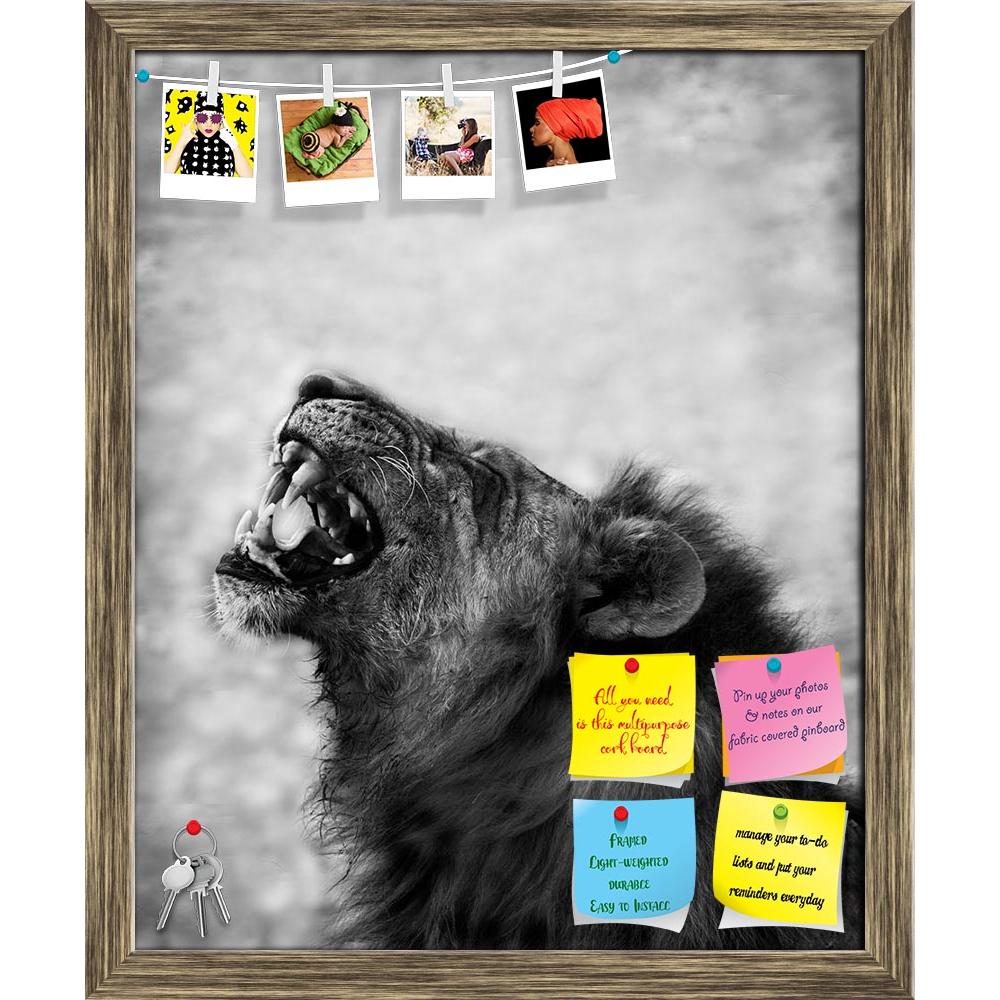 ArtzFolio Image Of Lion Displaying Teeth Printed Bulletin Board Notice Pin Board Soft Board | Framed-Bulletin Boards Framed-AZSAO21655856BLB_FR_L-Image Code 5002701 Vishnu Image Folio Pvt Ltd, IC 5002701, ArtzFolio, Bulletin Boards Framed, Animals, Photography, image, of, lion, displaying, teeth, printed, bulletin, board, notice, pin, soft, framed, black, wite, pin up board, push pin board, extra large cork board, big pin board, notice board, small bulletin board, cork board, wall notice board, giant cork b