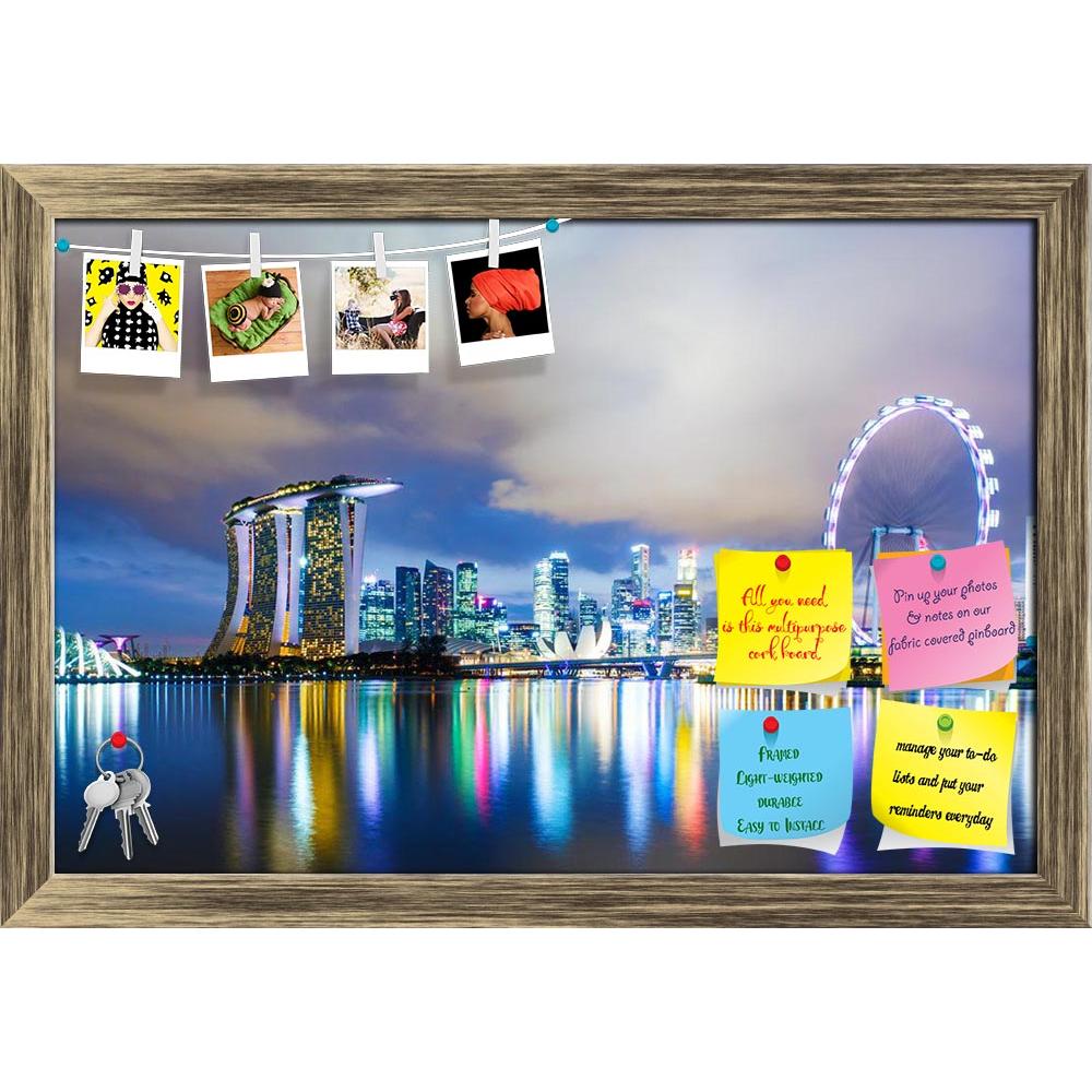 ArtzFolio Singapore Skyline At Night Printed Bulletin Board Notice Pin Board Soft Board | Framed-Bulletin Boards Framed-AZSAO21707701BLB_FR_L-Image Code 5002707 Vishnu Image Folio Pvt Ltd, IC 5002707, ArtzFolio, Bulletin Boards Framed, Places, Photography, singapore, skyline, at, night, printed, bulletin, board, notice, pin, soft, framed, riverside, tower, river, illuminated, business, waterfront, central, urban, landmark, highrise, commercial, marina, light, southeast, asia, morning, twilight, building, di